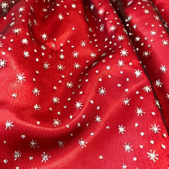 Girls Velvet/Satin Sparkle Holiday Dress Size 10 - Picture 3 of 5
